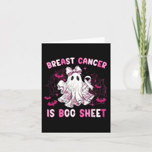 Groovy Breast Cancer är Boo Lakan Awareness Hallow Kort