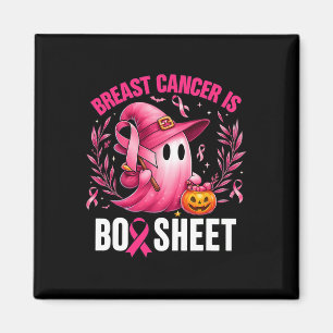 Groovy Breast Cancer är Boo Lakan Awareness Hallow Magnet