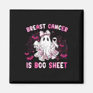 Groovy Breast Cancer är Boo Lakan Awareness Hallow Magnet