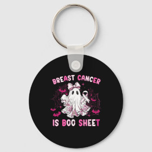 Groovy Breast Cancer är Boo Lakan Awareness Hallow Nyckelring