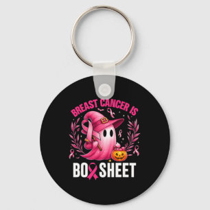 Groovy Breast Cancer är Boo Lakan Awareness Hallow Nyckelring