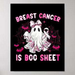 Groovy Breast Cancer är Boo Lakan Awareness Hallow Poster