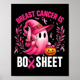 Groovy Breast Cancer är Boo Lakan Awareness Hallow Poster