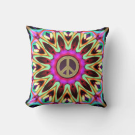 Groovy Brights Hippy Fredstecken Cushion Kudde