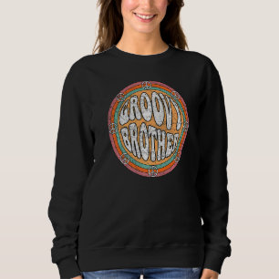 Groovy Brother 70s Aesthetic 1970's Retro Brother T Shirt