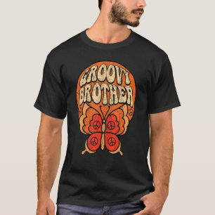 Groovy Brother 70s Aesthetic 1970's Retro Brother T Shirt