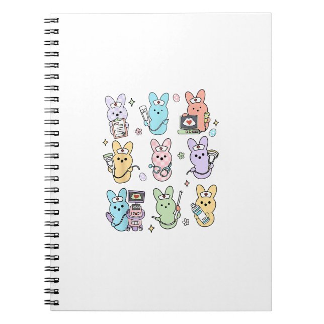 Groovy Bunnies Godis Ultraljud Tek Easter Sonogr Anteckningsbok (Framsidan)
