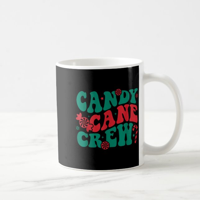Groovy Candy Cane Crew Matching Family Group Squad Kaffemugg (Höger)
