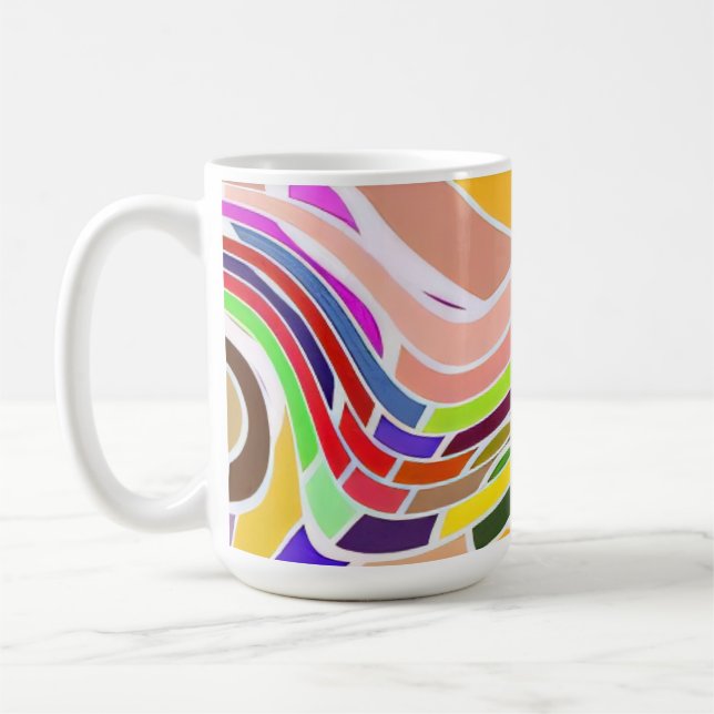 Groovy Candy Swirl  Kaffemugg (Vänster)