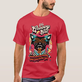 Groovy Cat-flickan T Shirt
