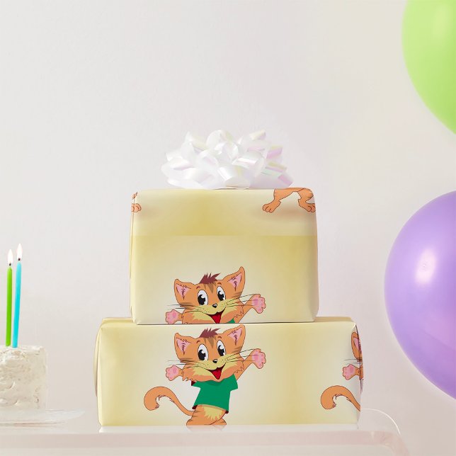 Groovy Cat Presentpapper (Skapare uppladdad)