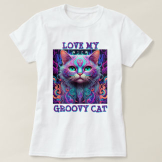 " GROOVY CAT " T SHIRT