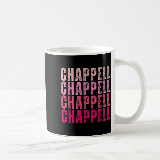 Groovy Chappell First Name D Chappell Tees Meme  Kaffemugg (Höger)