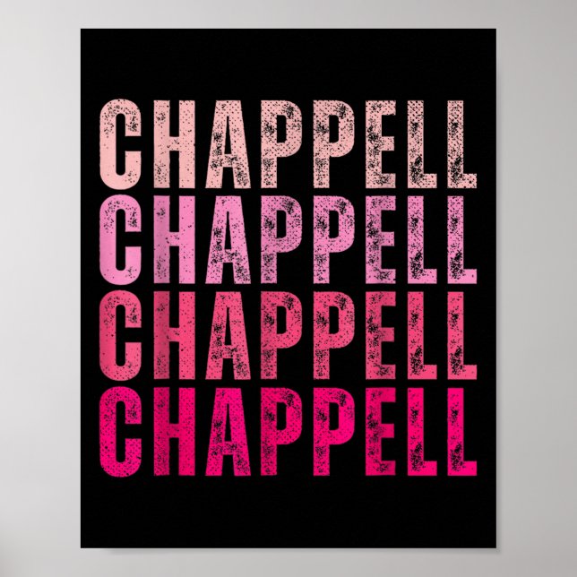 Groovy Chappell First Name D Chappell Tees Meme  Poster (Framsidan)