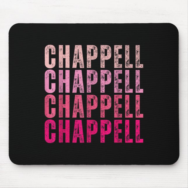 Groovy Chappell Förnamn D Chappell Tees Meme  Musmatta (Framsidan)