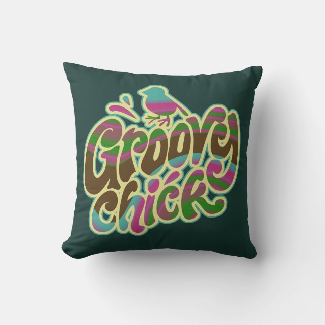 Groovy Chick Kudde (Framsida)