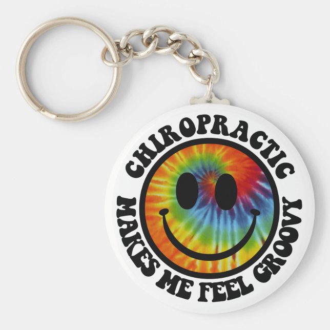 Groovy Chiropraktic Keychain Nyckelring (Framsidan)