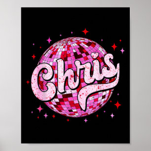 Groovy Chris Förnamn D Jag älskar Chris Tees Meme Poster