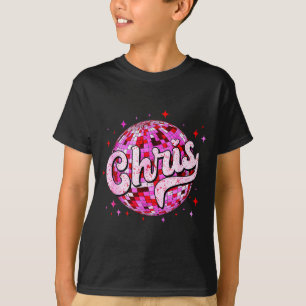 Groovy Chris Förnamn D Jag älskar Chris Tees Meme T Shirt