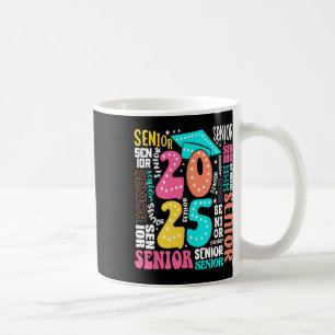 Groovy Cl Of 2025 Senior 2025 Examen Retro Till S Kaffemugg