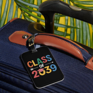Groovy Class of 2039 Studenten Senior 2039 Bagagebricka