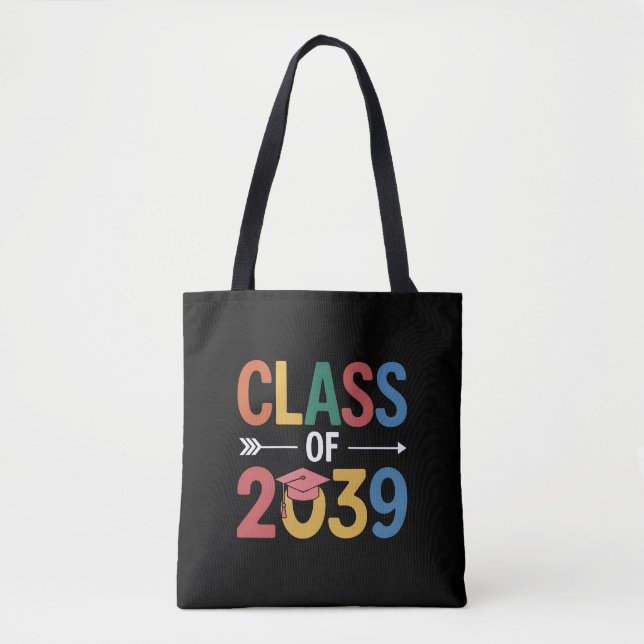 Groovy Class of 2039 Studenten Senior 2039 Tygkasse (Framsida)