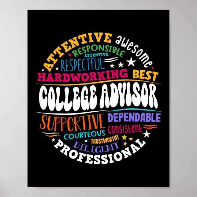 Groovy College Advisor Appreciation Week Back To S Poster (Framsidan)