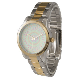 Groovy Colorful Hippie Mandala     Armbandsur