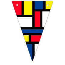 Groovy Colorful Modern Mondrian Stil Abstrakt Art