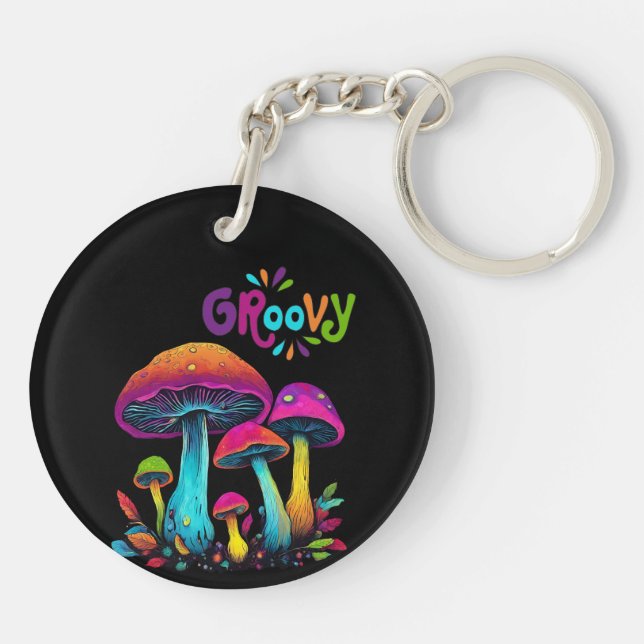 Groovy Colorful Psychedelic Svampar (Baksidan)