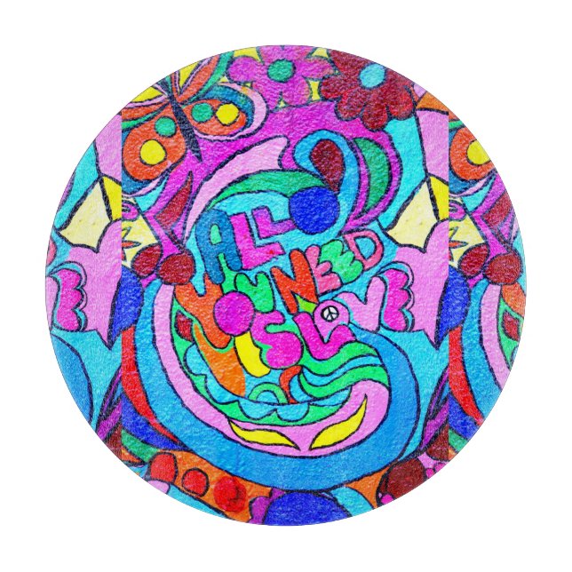 Groovy Colororroful peace och kärlek (Framsidan)