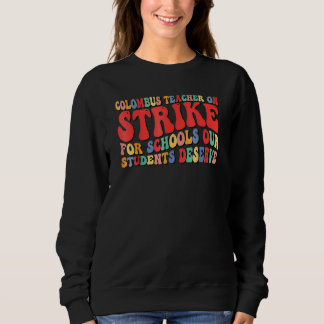 Groovy Columbus Ohio School Teacher Strejka OH Tea T Shirt