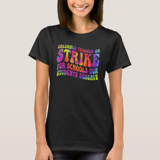 Groovy Columbus Ohio School Teacher Strejka OH Tea T Shirt
