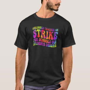 Groovy Columbus Ohio Skollärare Strejkar OH Tea T Shirt
