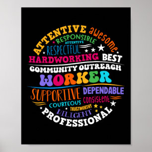Groovy Community Outreach Worker Till skolstarten Poster