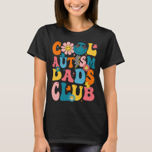 Groovy Cool Autism Pappaklubb Autism Medvetenhet S T Shirt