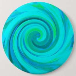 Groovy Coola Abstrakt Aqua Liquid Art Swirl Knapp
