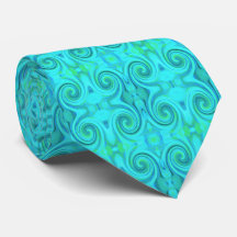 Groovy Coola Abstrakt Aqua Liquid Art Swirl Mönste