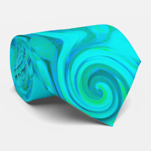 Groovy Coola Abstrakt Aqua Liquid Art Swirl Slips