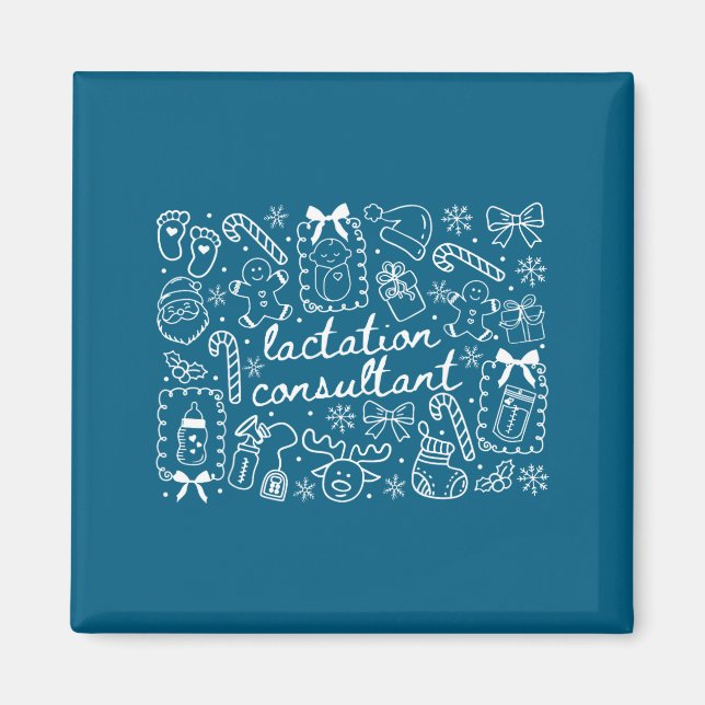 Groovy Coquette Lactation Consultant Breastfeeding Magnet (Framsidan)