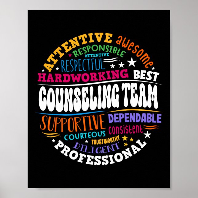 Groovy Counseling Team Appreciation Back To School Poster (Framsidan)