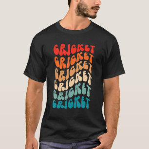 Groovy Cricket for Girl Women Retro 70 s Hippie Bo T Shirt