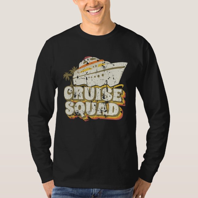 Groovy Cruise Squad Vacation Matching Group T Shirt (Framsida)
