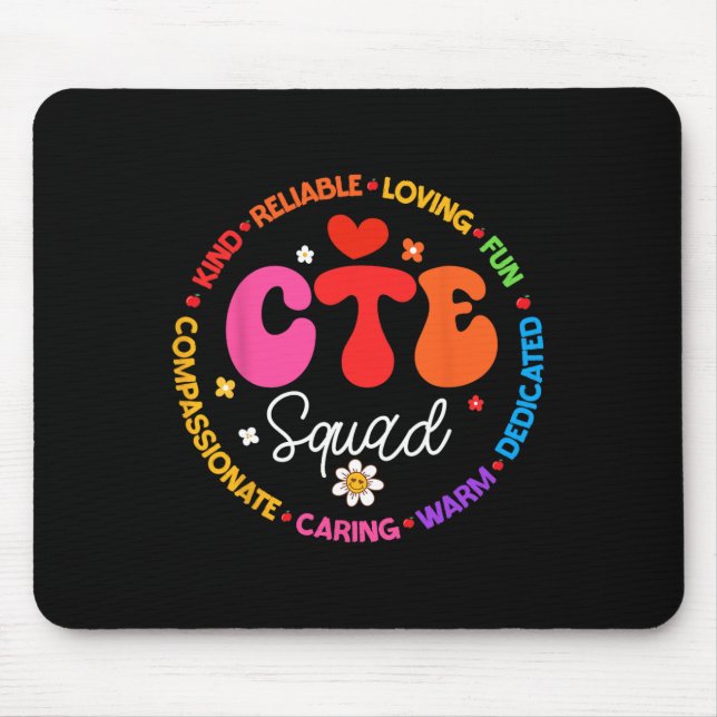 Groovy Cte-squadet Lärare Tillbaka till skolan Lär Musmatta (Framsidan)