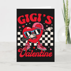 Groovy Dabbing Heart Gigi's Alla hjärtans dag Pojk Kort