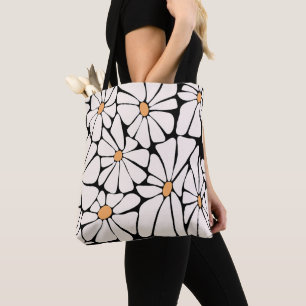 Groovy Daisy Blomma Retro Tygkasse