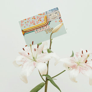 Groovy Daisy Boho Van Blommigt - tack för ditt kor Kort