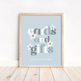 Groovy Daisy Modern Boho Födelsedagskort & Gifts Poster
