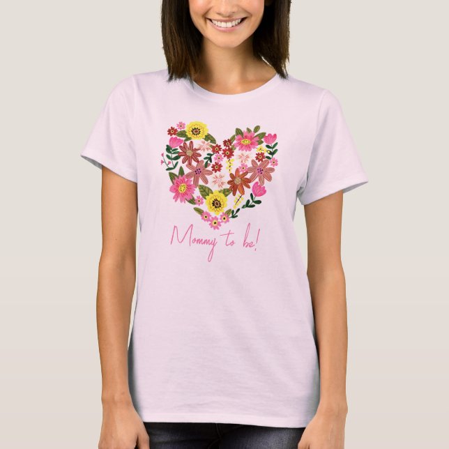 Groovy Daisy Rosa Flower eart Mamma att vara T Shirt (Framsida)