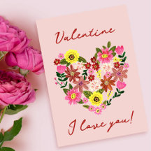 Groovy Daisy Rosa Flower Hjärtat Valentine Helgdag